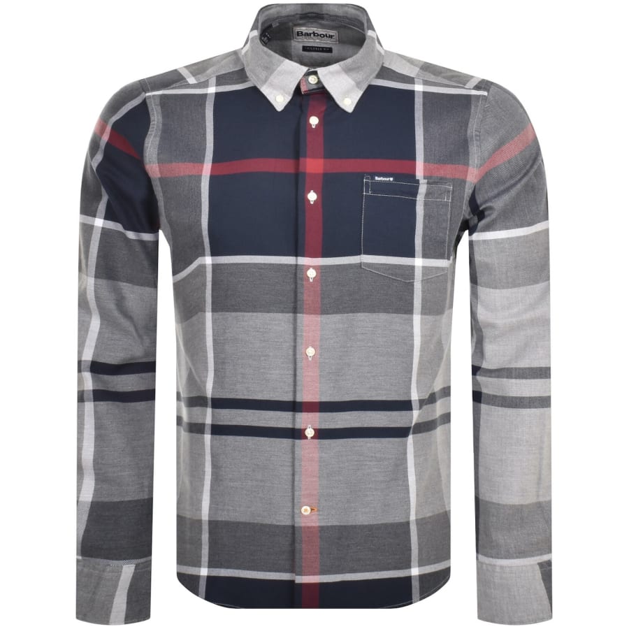 Barbour Dunoon Tailored Tartan Shirt Navy